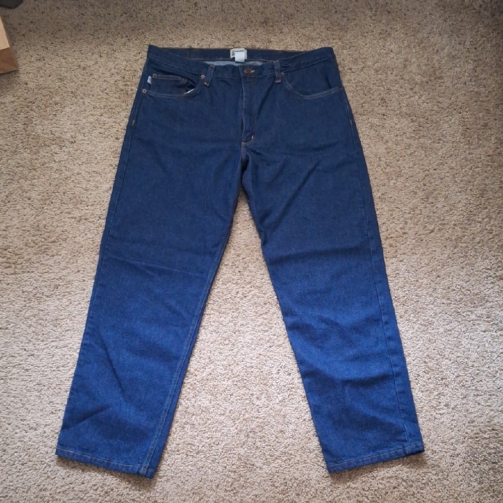 Diamond Gusset Blue Jeans